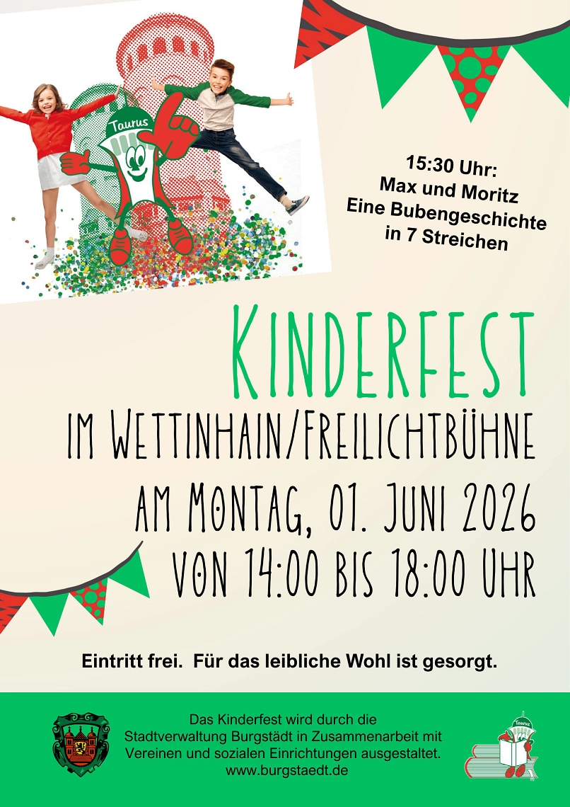 Kinderfestplakat&nbsp;&copy;&nbsp;Stadt Burgstädt