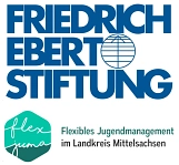 Logos Friedrich Ebert Stiftung und Flexibles Jugendmanagement&nbsp;&copy;&nbsp;Friedrich Ebert Stiftung / Flexibles Jugendmanagement LK Mittelsachsen